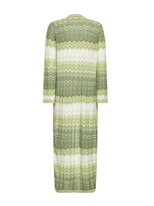 Cardigan Tonia in viscosa e lurex Verde Mc2 Saint Barth | TON000108303L